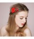 HA044 - Red Floral Hair Band